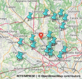 Mappa Via Natale Cattaneo, 21042 Caronno Pertusella VA, Italia (7.77421)