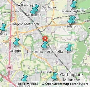 Mappa Via Natale Cattaneo, 21042 Caronno Pertusella VA, Italia (2.79727)
