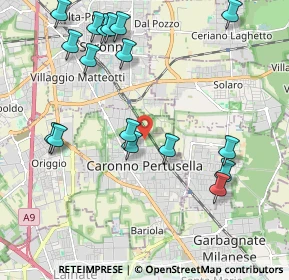 Mappa Via Natale Cattaneo, 21042 Caronno Pertusella VA, Italia (2.37529)