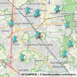 Mappa Via Natale Cattaneo, 21042 Caronno Pertusella VA, Italia (2.87917)