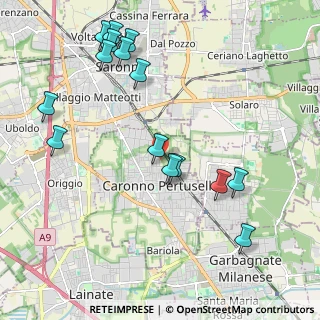 Mappa Via Natale Cattaneo, 21042 Caronno Pertusella VA, Italia (2.34)