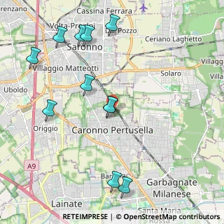 Mappa Via Natale Cattaneo, 21042 Caronno Pertusella VA, Italia (2.36)