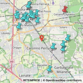Mappa Via Natale Cattaneo, 21042 Caronno Pertusella VA, Italia (2.753)