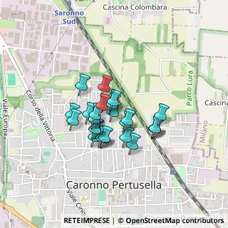 Mappa Via Natale Cattaneo, 21042 Caronno Pertusella VA, Italia (0.29654)