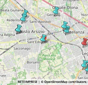 Mappa Via del Gallo, 21052 Busto Arsizio VA, Italia (2.79167)