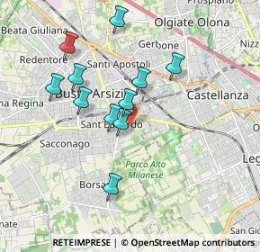 Mappa Via del Gallo, 21052 Busto Arsizio VA, Italia (1.64727)