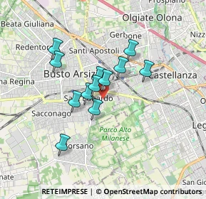 Mappa Via del Gallo, 21052 Busto Arsizio VA, Italia (1.30333)
