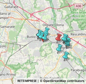 Mappa Via del Gallo, 21052 Busto Arsizio VA, Italia (2.54583)