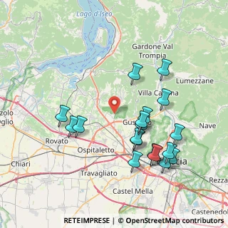 Mappa Via Fontana, 25050 Rodengo-Saiano BS, Italia (7.96111)