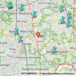 Mappa Via IV Novembre, 20814 Varedo MB, Italia (3.31545)