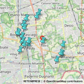 Mappa Via IV Novembre, 20814 Varedo MB, Italia (2.201)