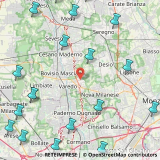 Mappa Via IV Novembre, 20814 Varedo MB, Italia (7)