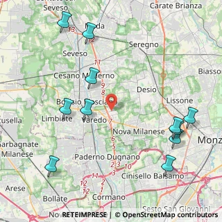 Mappa Via IV Novembre, 20814 Varedo MB, Italia (5.15909)