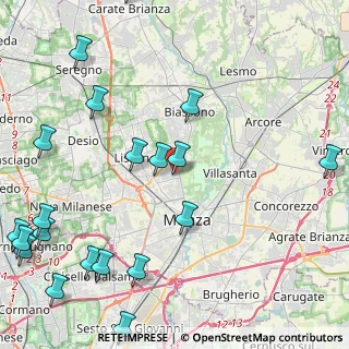 Mappa Via Ernesto Ambrosini, 20900 Monza MB, Italia (6.1085)