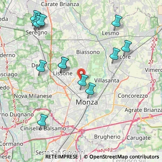 Mappa Via Ernesto Ambrosini, 20900 Monza MB, Italia (5.03429)