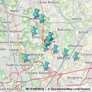 Mappa Via Ludovico Ariosto, 20851 Lissone MB, Italia (3.155)