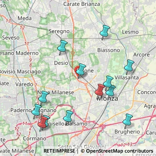 Mappa Via Ludovico Ariosto, 20851 Lissone MB, Italia (4.85846)