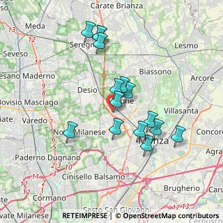 Mappa Via Ludovico Ariosto, 20851 Lissone MB, Italia (3.336)