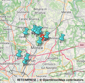 Mappa Via G. Bestetti, 20852 Villasanta MB, Italia (5.29917)