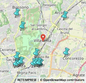 Mappa Via G. Bestetti, 20852 Villasanta MB, Italia (2.65643)