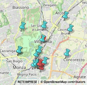 Mappa Via G. Bestetti, 20852 Villasanta MB, Italia (2.155)