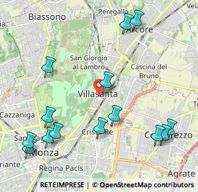 Mappa Via G. Bestetti, 20852 Villasanta MB, Italia (2.53)