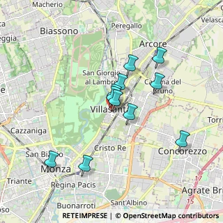 Mappa Piazza Papa Giovanni XXIII, 20852 Villasanta MB, Italia (1.50636)