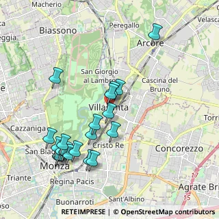 Mappa Piazza Papa Giovanni XXIII, 20852 Villasanta MB, Italia (2.078)