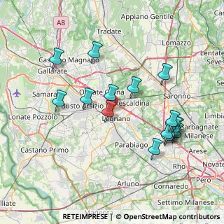 Mappa Via Torquato Taramelli, 20025 Legnano MI, Italia (7.79688)