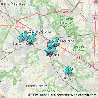 Mappa Via Torquato Taramelli, 20025 Legnano MI, Italia (3.02308)