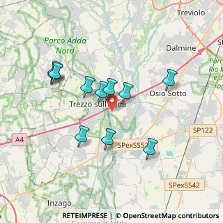 Mappa Via Fratelli Cervi, 24042 Capriate San Gervasio BG, Italia (3.30364)