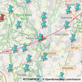 Mappa Via Fratelli Cervi, 24042 Capriate San Gervasio BG, Italia (6.686)