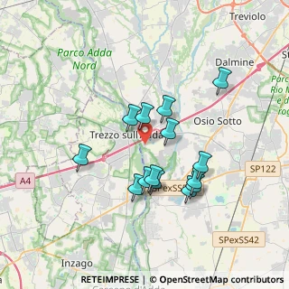Mappa Via Fratelli Cervi, 24042 Capriate San Gervasio BG, Italia (3.095)