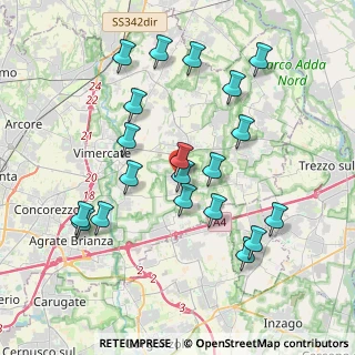 Mappa Via Alessandro Volta, 20876 Ornago MB, Italia (3.895)