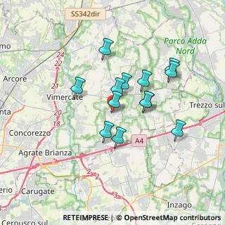 Mappa Via Alessandro Volta, 20876 Ornago MB, Italia (2.86)
