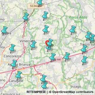 Mappa Via Alessandro Volta, 20876 Ornago MB, Italia (5.4925)