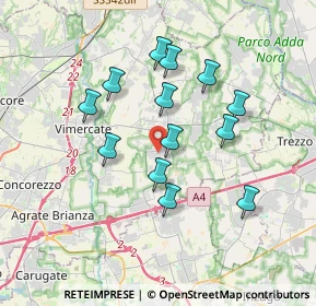 Mappa Via Alessandro Volta, 20876 Ornago MB, Italia (3.15769)