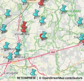 Mappa Via Alessandro Volta, 20876 Ornago MB, Italia (5.9125)