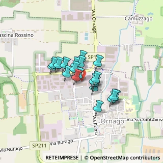 Mappa Via Alessandro Volta, 20876 Ornago MB, Italia (0.2755)