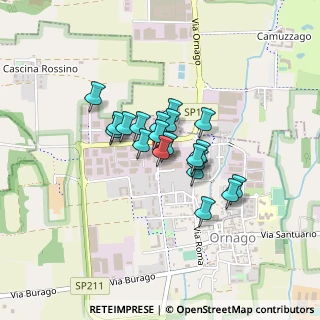 Mappa Viale delle Industrie, 20876 Ornago MB, Italia (0.272)