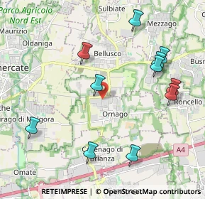 Mappa Viale delle Industrie, 20876 Ornago MB, Italia (2.25182)