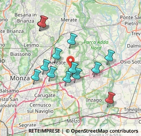 Mappa Viale delle Industrie, 20876 Ornago MB, Italia (6.54462)