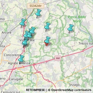 Mappa Viale delle Industrie, 20876 Ornago MB, Italia (3.99917)