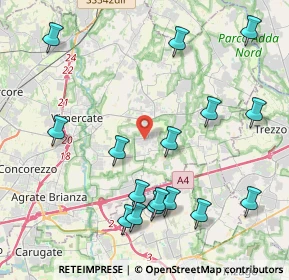 Mappa Viale delle Industrie, 20876 Ornago MB, Italia (4.75875)