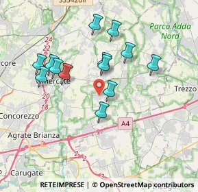 Mappa Viale delle Industrie, 20876 Ornago MB, Italia (3.35615)