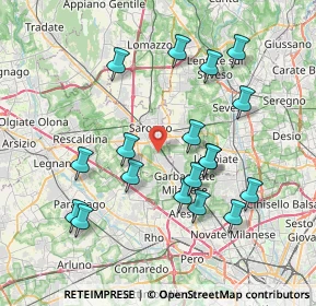 Mappa Via S.Quasimodo, 21042 Caronno Pertusella VA, Italia (7.66944)