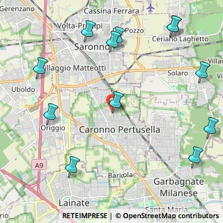 Mappa Via S.Quasimodo, 21042 Caronno Pertusella VA, Italia (2.885)
