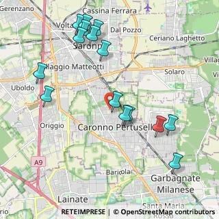 Mappa Via S.Quasimodo, 21042 Caronno Pertusella VA, Italia (2.308)