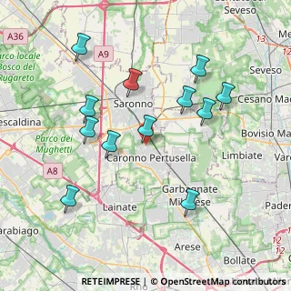 Mappa Via S.Quasimodo, 21042 Caronno Pertusella VA, Italia (3.86083)