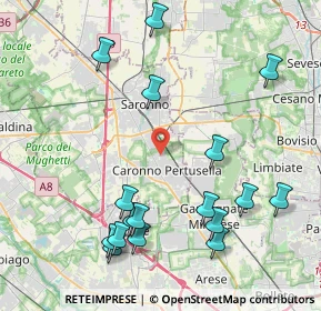 Mappa Via S.Quasimodo, 21042 Caronno Pertusella VA, Italia (4.76059)